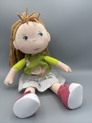 HABA Hedda 12'' Soft Doll - Machine Washable with Embroidered Face