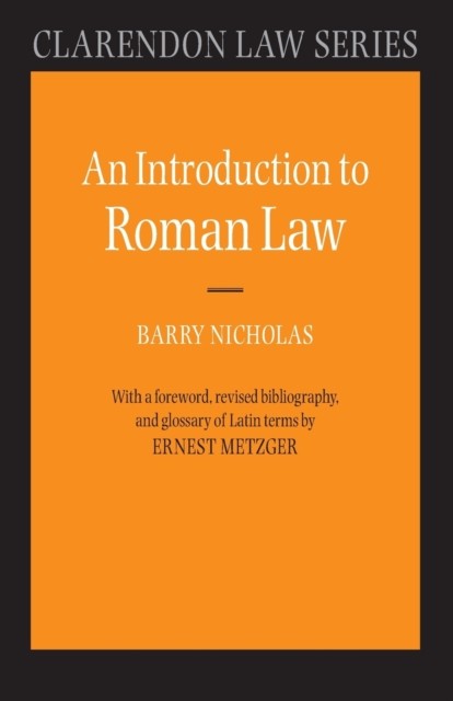 An Introduction to Roman Law (Clarendon Law Series),Barry Nichol - Image 2