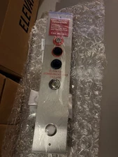 TK Elevator Hall Call Assembly Main Landing Blue LED Barrel Key Fire Service