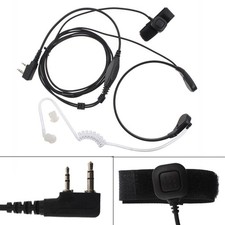 Acoustic Tube Earphone PTT Mic Headset For Baofeng UV5R UV-82 888S Kenwood Radio