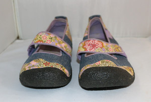 womens multicolor KEEN Harvest&Floral denim Mary Janes US-9.5,UK-7,EU-40