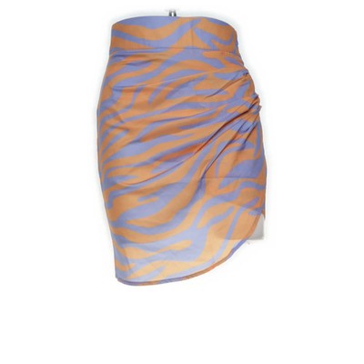 8 Birdies, Rock, Größe: XS, Orange/Blau/Mehrfarbig, Polyester, Zebra, Damen #5bk