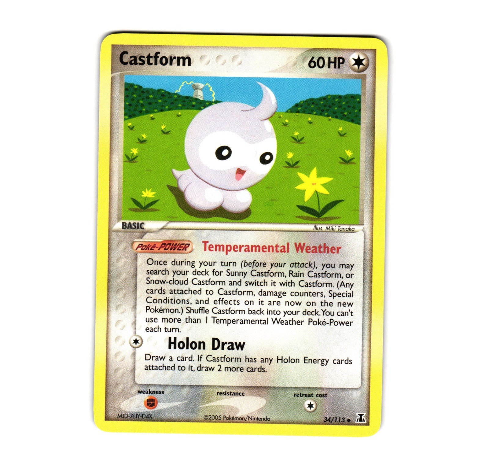Pokemon Castform 34/113 Delta Species Uncommon NM
