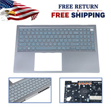 Dark Gray Palmrest Backlit Keyboard 06P0TG For Dell Inspiron 15Pro 5510 5515 US