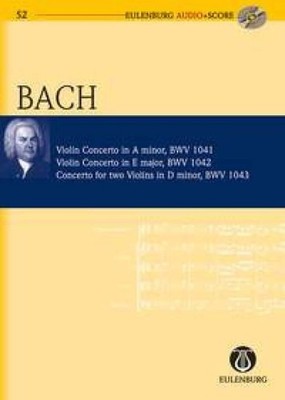 Violin Concertos, Concerto for two Violins BWV 1041/1042/1043 Study score orches