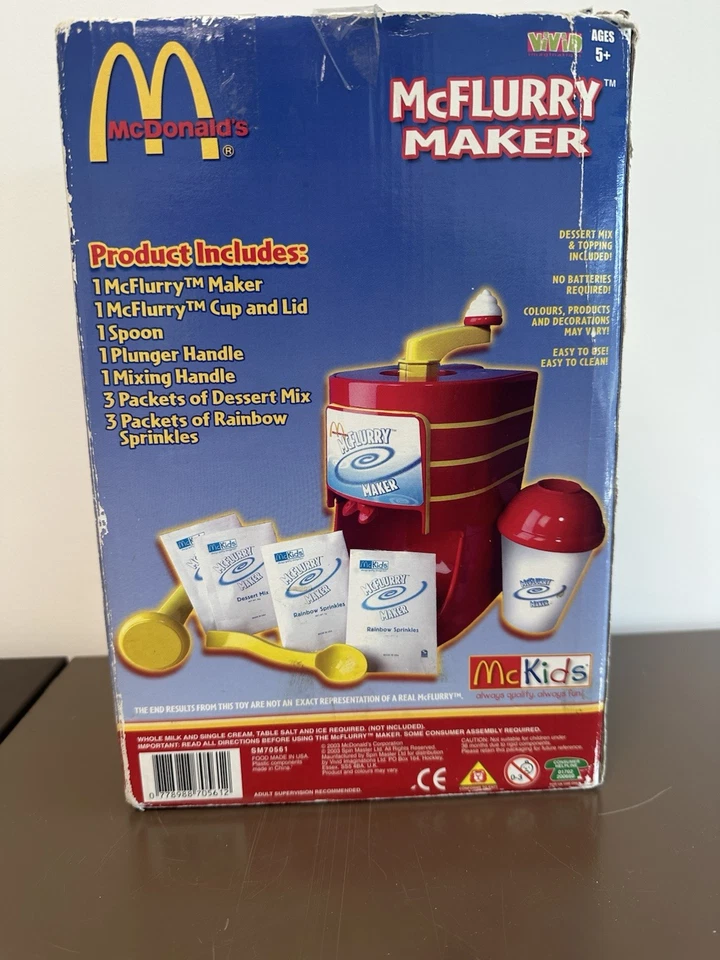 McDonalds McFlurry Maker 2003 Original Box Vintage - Complete & Unused - Image 4 of 4