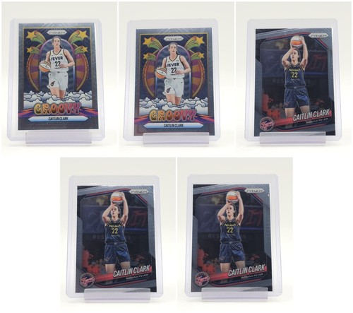 [5] CAITLIN CLARK 2025-26 PANINI PRIZM GROOVY BASE INDIANA FEVER Q2241
