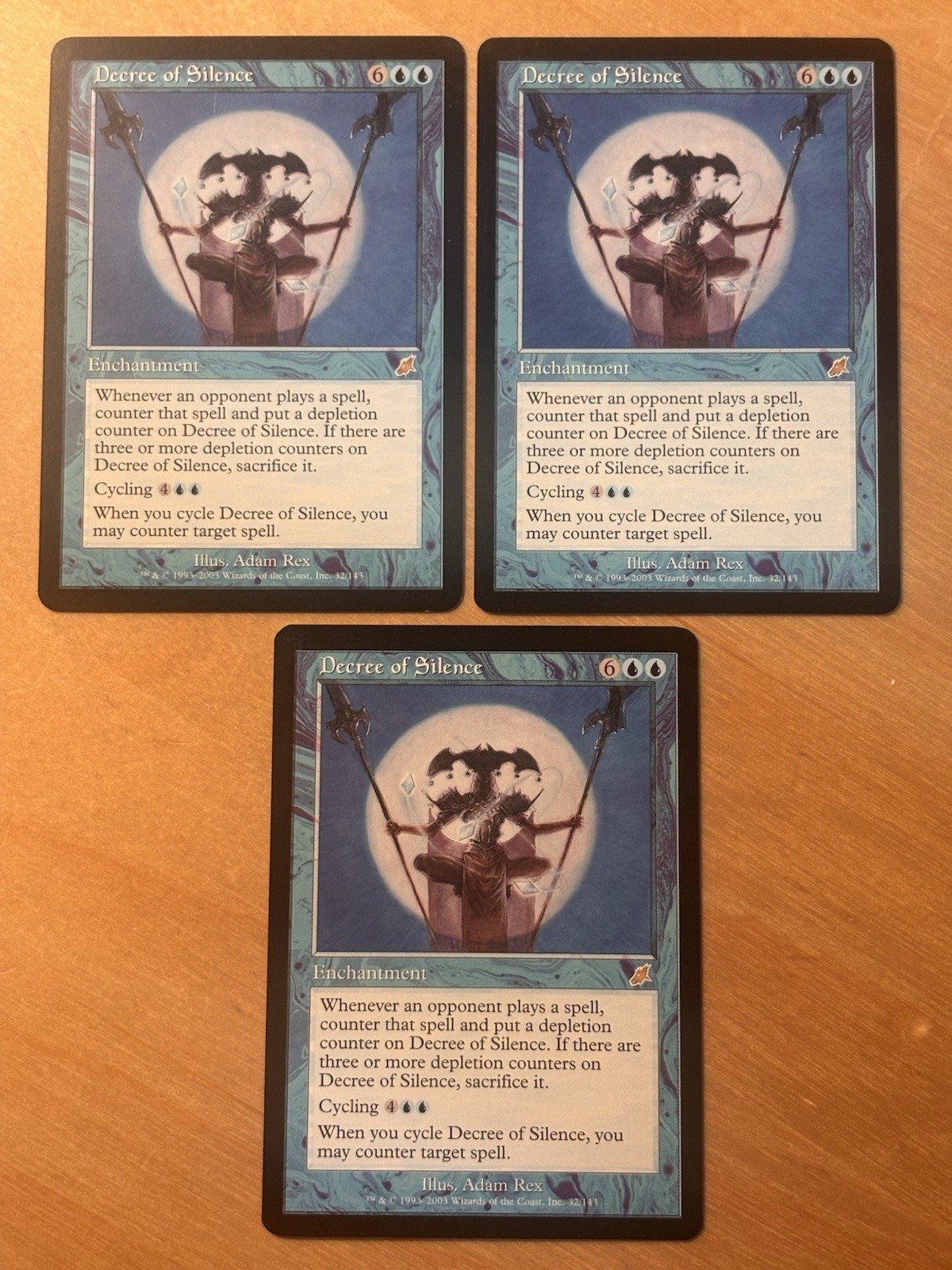 MTG Magic the Gathering 1x Decree of Silence Scourge NM