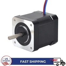 0.9deg Nema 17 Stepper Motor Full D-cut Shaft 46Ncm(65oz.in) 2A 48mm 3D Printer