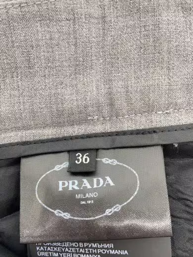 PRADA 24AW Techno Stretch Pants Jeans Size 36 Wool Gray DNA91G thumbnail 4