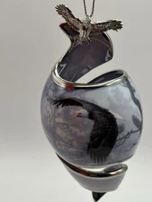 On Eagles’ Wings Three Piece Porcelain Ornament Set Bradford Editions 2001 Box4