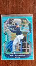 2021 Panini Prizm - Tier II Alex Rodriguez #195 Teal Wave Prizm