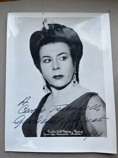 A) Photograph 24x18cm Autograph Juliet Simionato mezzo soprano opera opera