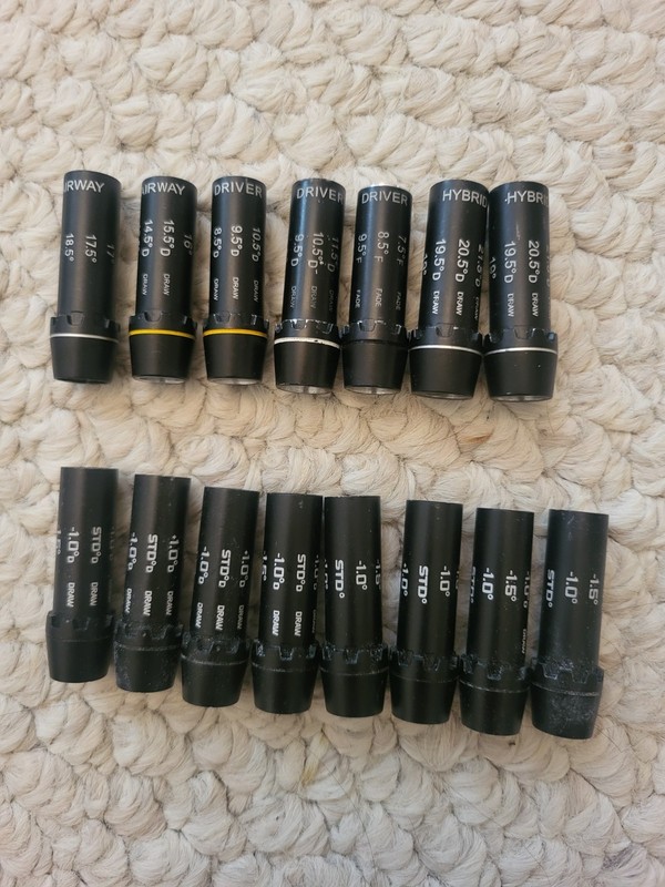 COBRA OEM ADAPTERS LOT OF 15 NEW AND NEW PULLS DRIVER, FAIRWAY, HYBRID.