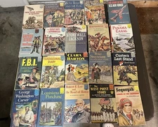 Lot Of 20 Vintage Landmark History Books Random House All Dust Cover 