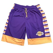 NBA Los Angeles Lakers Basketball Shorts Youth XL 18  20 Purple Gold