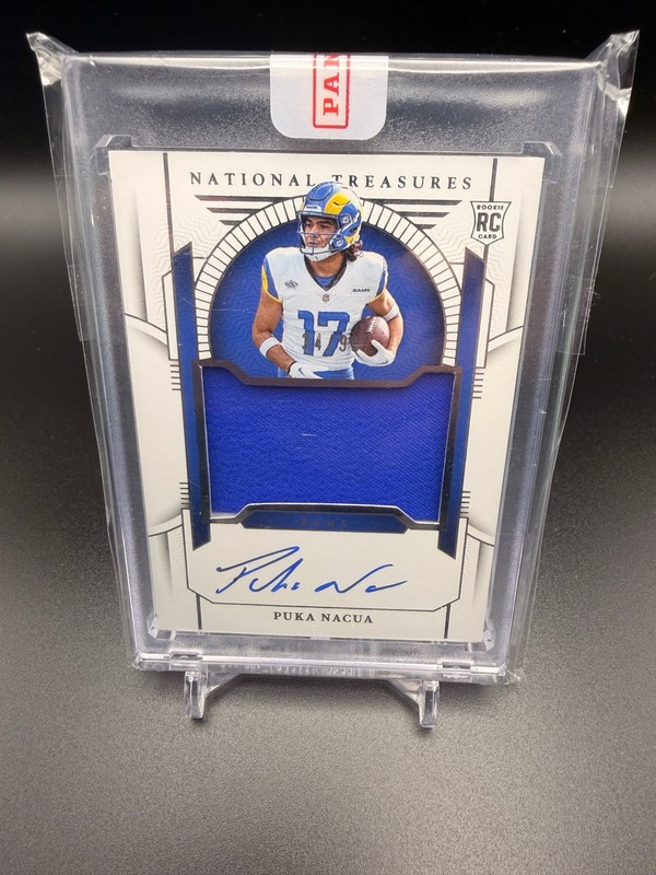 2023 Panini National Treasures Puka Nacua Rookie Patch Auto #/99 Rams Sealed