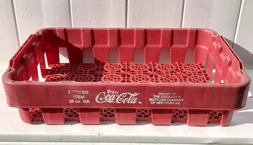 18.3/4” Vintage Coca-Cola Red Plastic Coke Bottle Crate Advertising Carrier