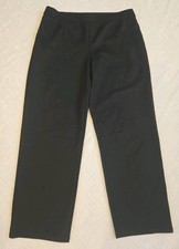 NEW Eileen Fisher Flex Ponte Straight Leg Pants in Black Sz Large