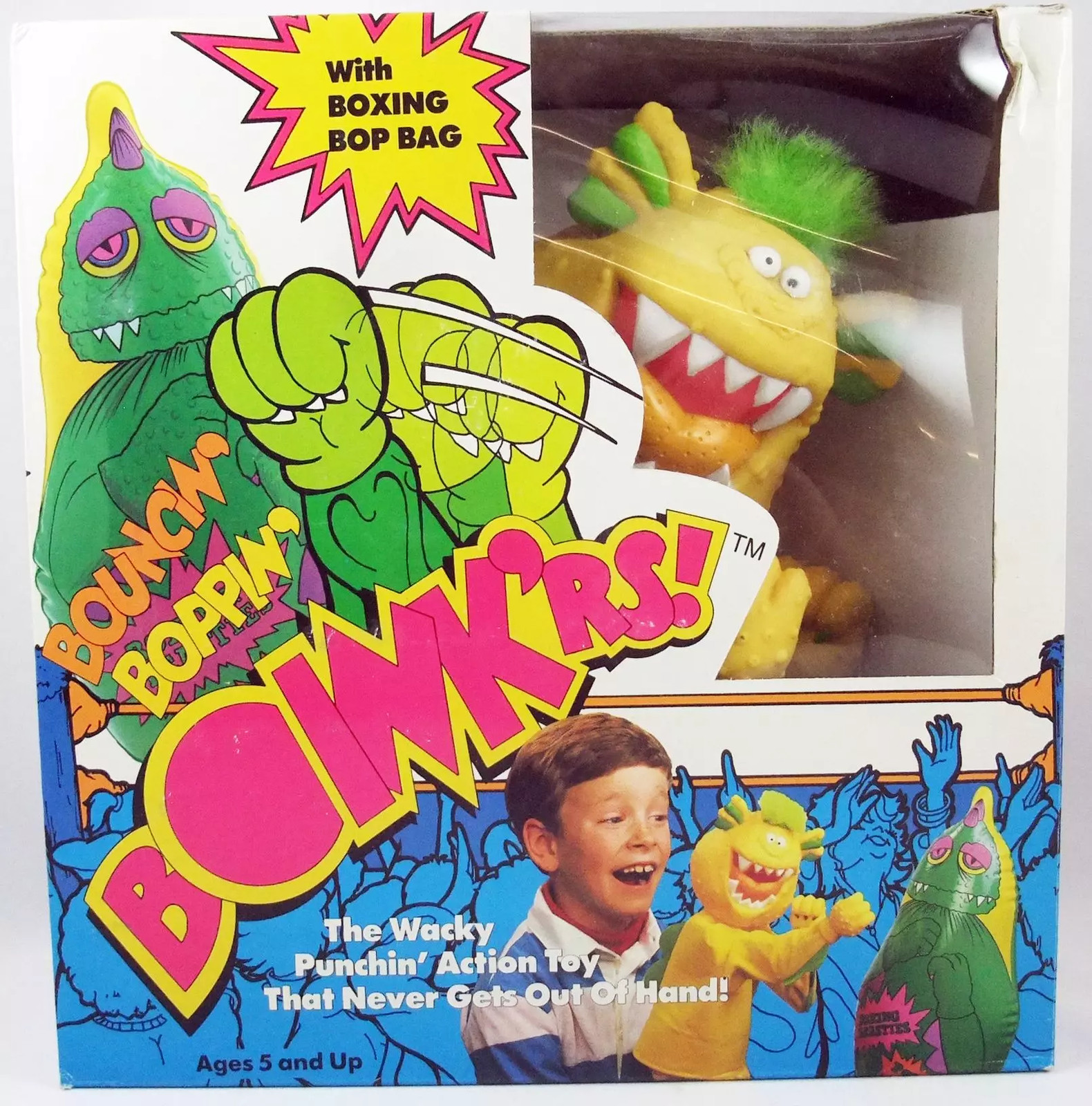 Marionnette Monstre Boink'rs Lester Lemon-Grin pour Spectacle en Famille et Jeu Enfant