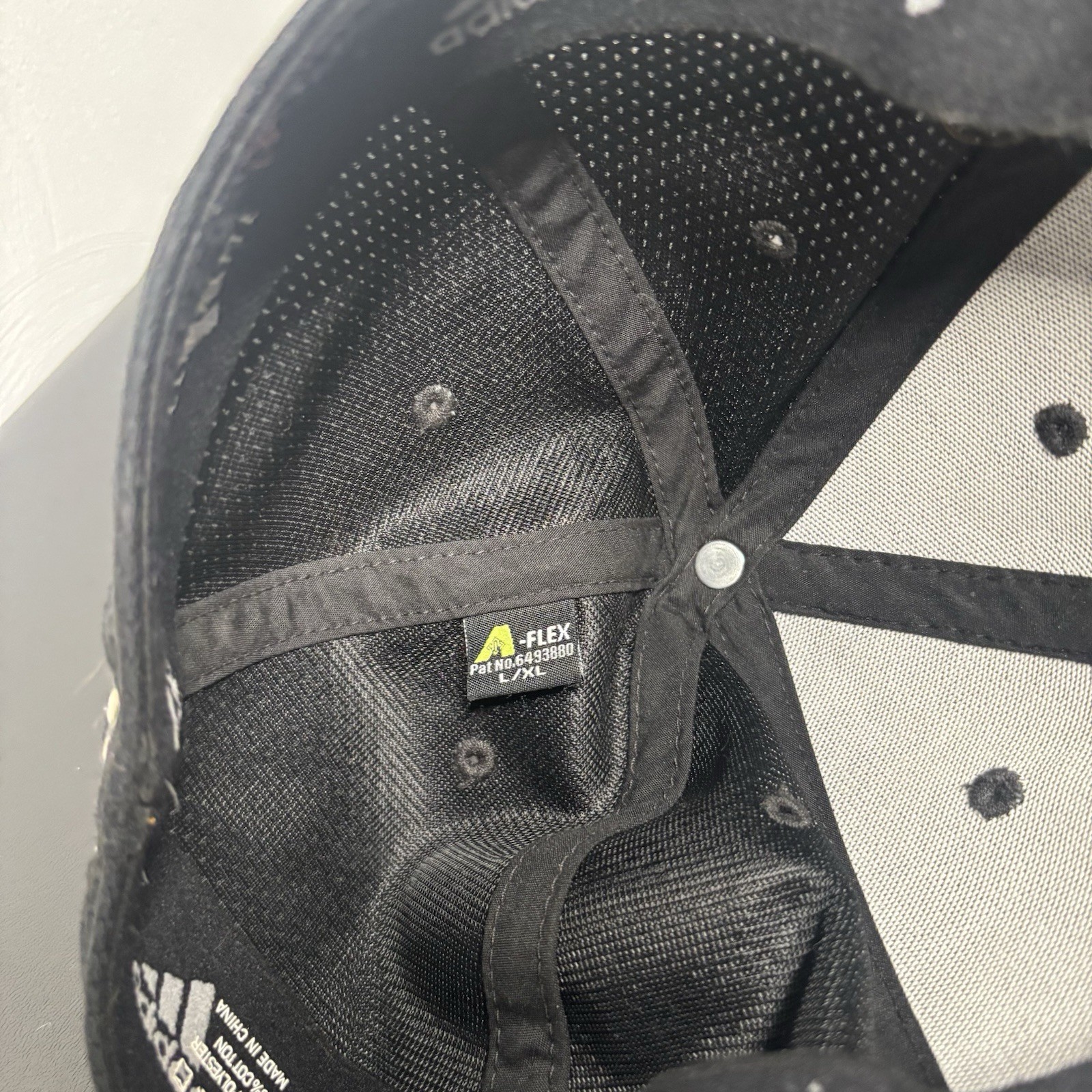 Adidas Aeroready Flex Fitted Hat Cap Unisex Men Women Black Gray Size L/XL thumbnail 7