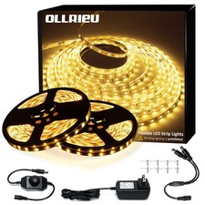 LED Strip Lights 100ft Dimmable 3000K Bright Warm White Strip Lighting, 30M 1...