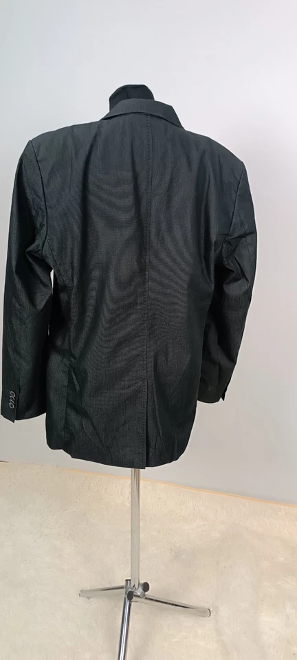 Bugatti Hombre Blazer Gris Dos Botones Algodón Sin Forro Talla XXL/52 Foto 3 de 4