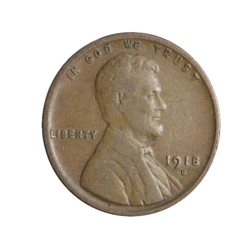 1918-D Lincoln Wheat Penny Cent - G/VG Good or Better Very NicD
