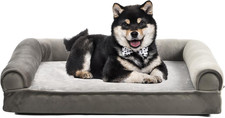 Dog Bed with Cooling Gel Memory Foam, Pressure-Relief Support for Dogs up to 30L