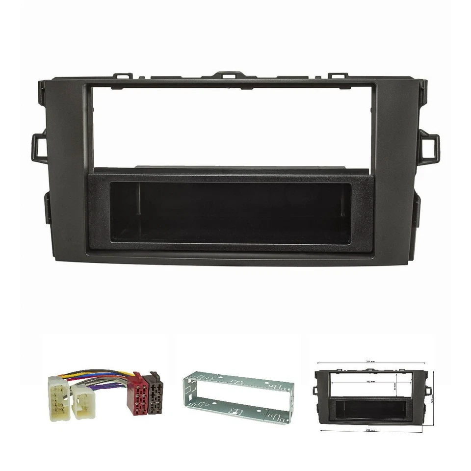 Kit cache radio gaine compatible avec cadre voiture Toyota Auris E150 2007-20... - Photo 1/4