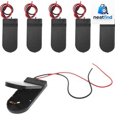 6 Pcs 2 x 3V CR2032 Button Coin Cell Battery Holder with Leads On Off Switch