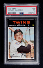 HARMON KILLEBREW 1971 TOPPS BASEBALL CARD #550 PSA GRADED 5 EX HOF TWINS