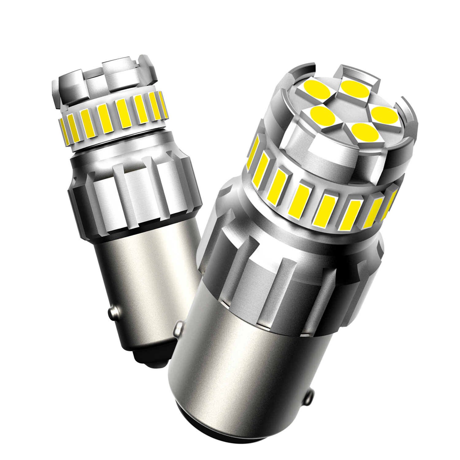 2X 1157 LED DRL TURN SIGNAL LIGHT BULBS ANTI HYPER FLASH SUPER BRIGHT WHITE M