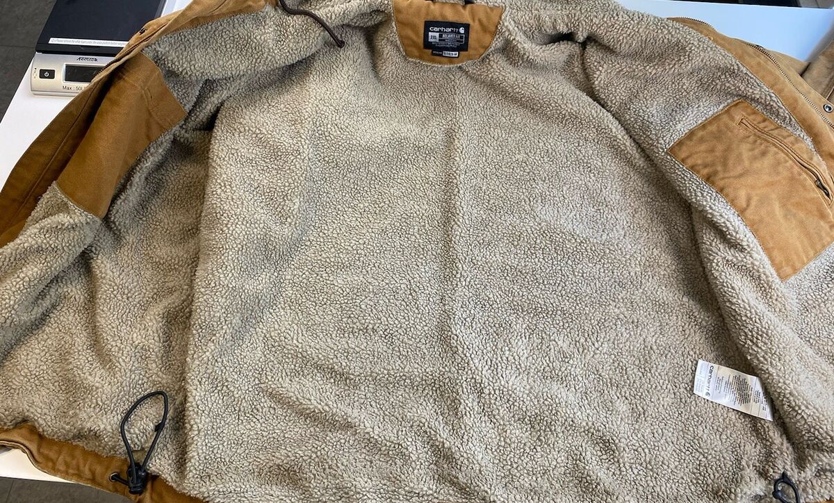 Carhartt Men's Jacket 2XL Relaxed Fit Hooded Zip/Snap Sherpa Carhartt Men's Jacket 2XL Relaxed Fit Hooded Zip/Snap Sherpa