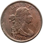 Photo of a 1804-P Half Cent from an eBay listing that sold on Jul 16, 2026