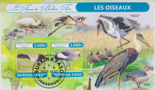 Birds Burkina Faso Stamped 8473