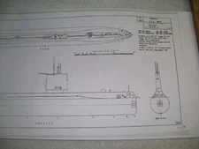USS SKATE   sub  ship plan