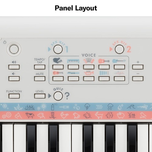 Yamaha Remie PSS-E30 37-Key Portable Mini Keyboard, weiß - Bild 7 von 9