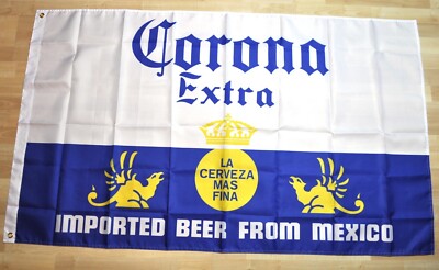 Bannière Publicitaire Corona Extra – Bière USA Racing – 150 X 90 Cm – Grand Drapeau Décoratif