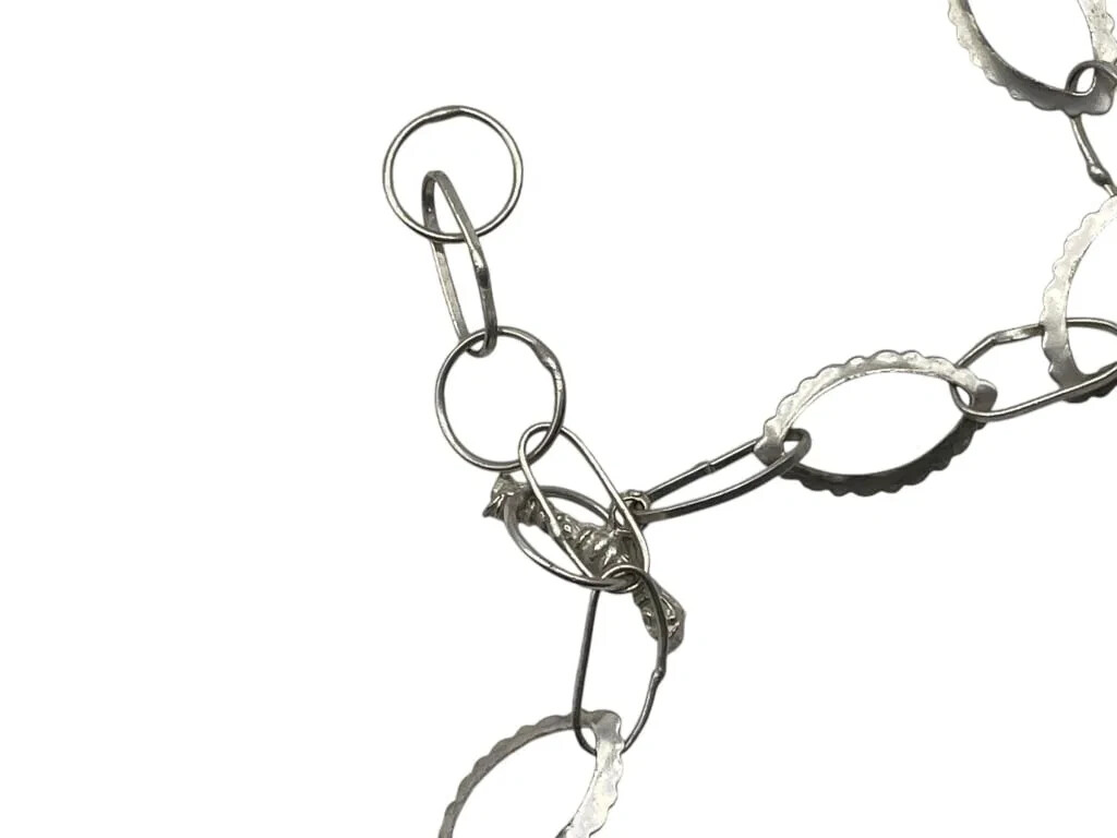 GORGEOUS STERLING SILVER & RUBY RHINESTONES STATM… - image 4