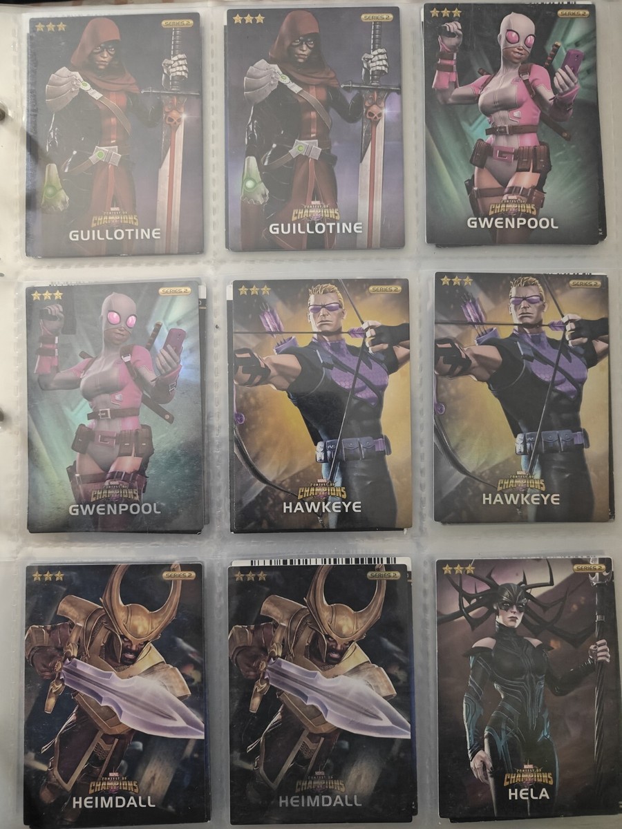 very rare baseball cards Marvel Contest of Champions: Battlerealm : Toys & Games