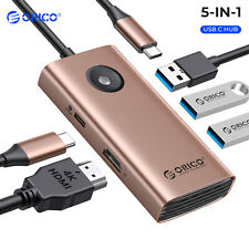 ORICO USB C HUB Docking Station 4K HDMI w/ PD 60W USB 3.0 USB C Dock 5 ports