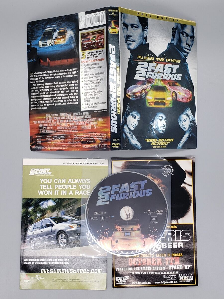 2 Fast 2 Furious (DVD, 2003, Full Frame) No Case No Tracking 2 Fast 2 Furious (DVD, 2003, Full Frame) No Case No Tracking