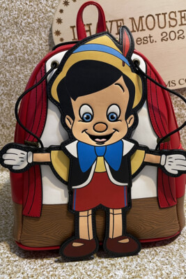 Loungefly Disney Pinocchio Marionette Mini Backpack and Wallet Set New Loungefly Disney Pinocchio Marionette Mini Backpack  main image 4