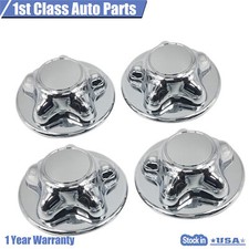 Set Of 4 Wheel Hub Chrome Center Caps For 1997-2000 Ford F-150 909-032 Set Of 4 Wheel Hub Chrome Center Caps For 1997-2000 Ford F-150 909-032