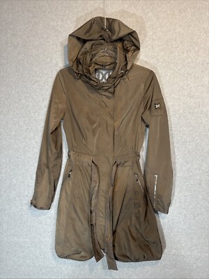 Dawn Levy Raincoat Womens Small Kyndra Packable Anorak Lightweight Hooded Jacket
