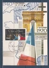 carte 1er jour  Général De Gaulle  75  Paris   1980