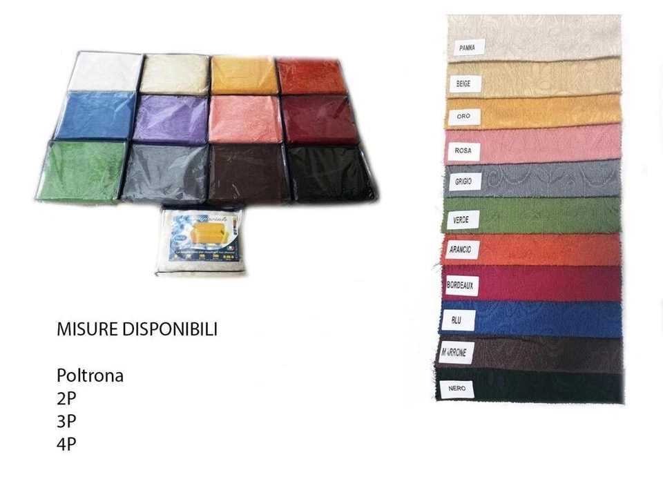 Copripoltrona Copridivano Imperiale Jacquard Elasticizzato 2-3-4 Posti Pratico - Immagine 2 di 4