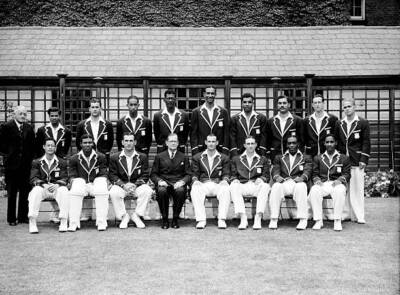 West Indies team group 1950 Old Cricket Photo