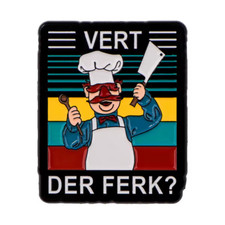 Muppets Swedish Chef, Vert Der Ferk enamel pin badge